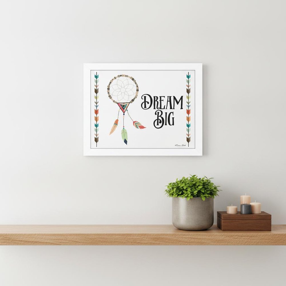 Dream Big 2 White Framed Print Wall Art HomeRoots
