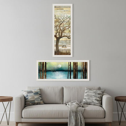 Set Of Two I met You or Living your Dreams 2 White Framed Print Wall Art HomeRoots