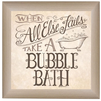 When All Else Fails 1 Brown Framed Print Bathroom Wall Art HomeRoots