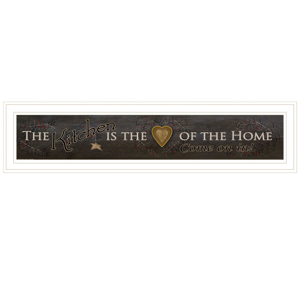 Kitchen is the Heart of the Home 11 White Framed Print Kitchen Wall Art — view 1