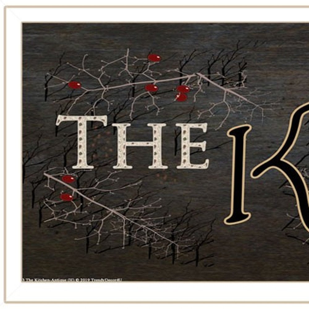 Kitchen is the Heart of the Home 11 White Framed Print Kitchen Wall Art HomeRoots