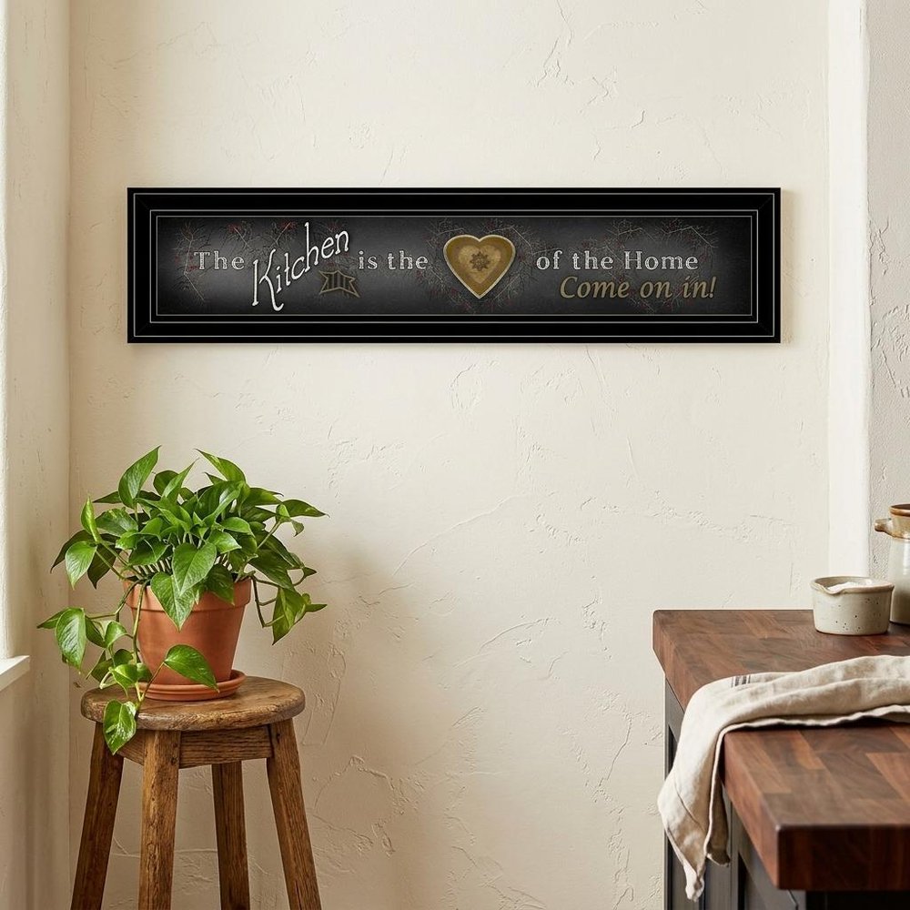 Chalkboard Kitchen 2 Black Framed Print Kitchen Wall Art HomeRoots
