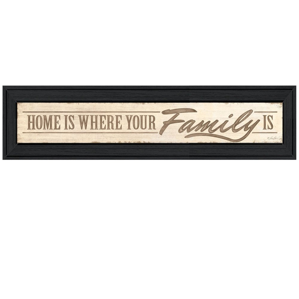 Home Is? 4 Black Framed Print Wall Art HomeRoots