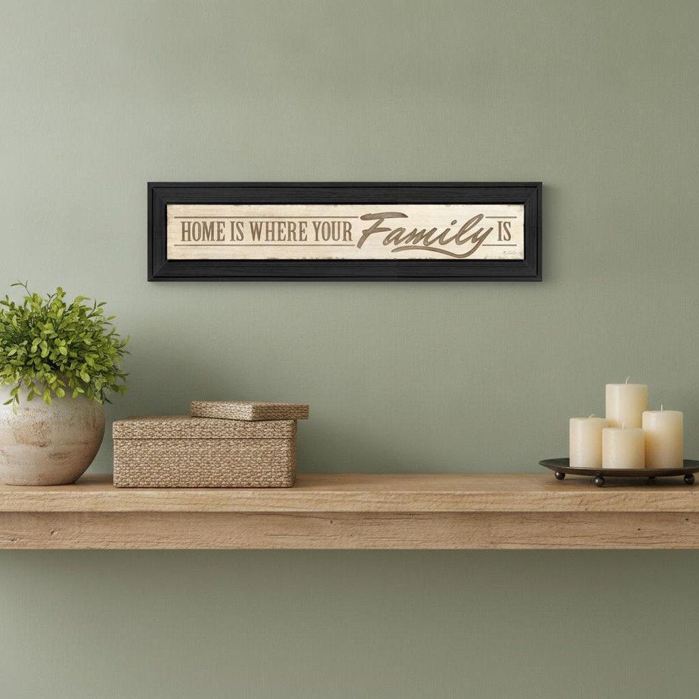 Home Is? 4 Black Framed Print Wall Art HomeRoots