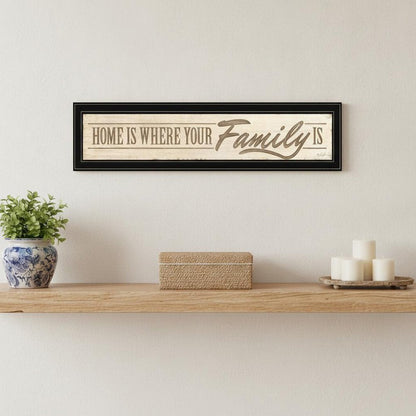 Home Is? 5 Black Framed Print Wall Art HomeRoots