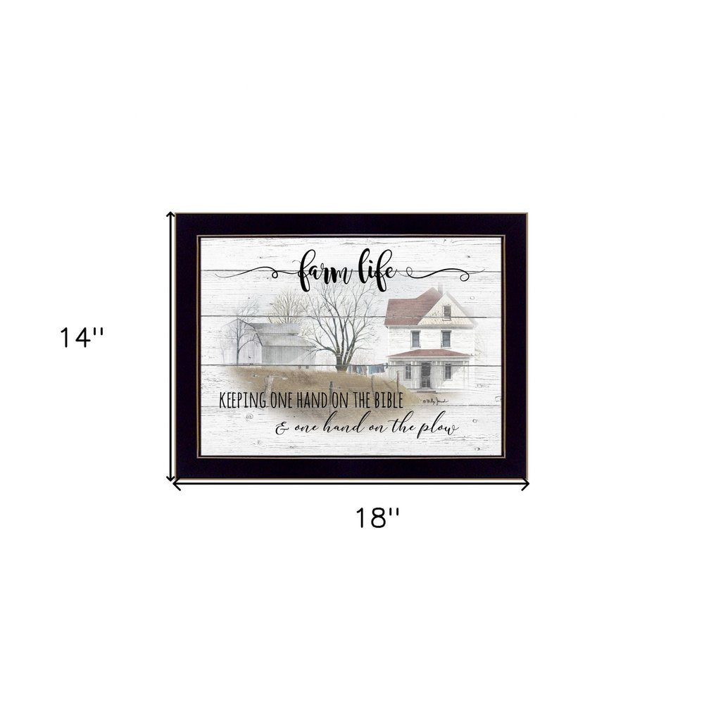 Farm Life 4 Black Framed Print Wall Art HomeRoots
