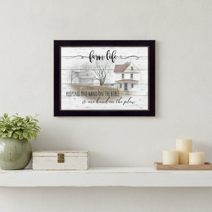 Farm Life 4 Black Framed Print Wall Art HomeRoots