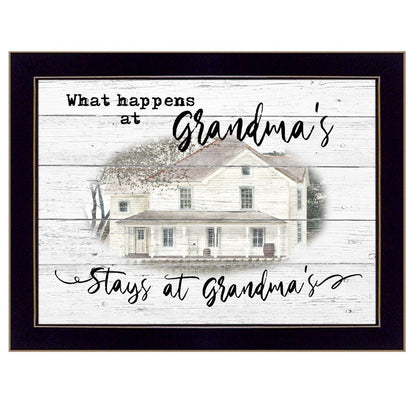 Stays at Grandmas 1 Black Framed Print Wall Art HomeRoots