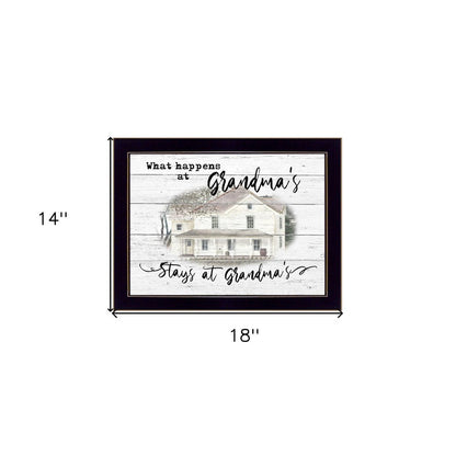 Stays at Grandmas 1 Black Framed Print Wall Art HomeRoots