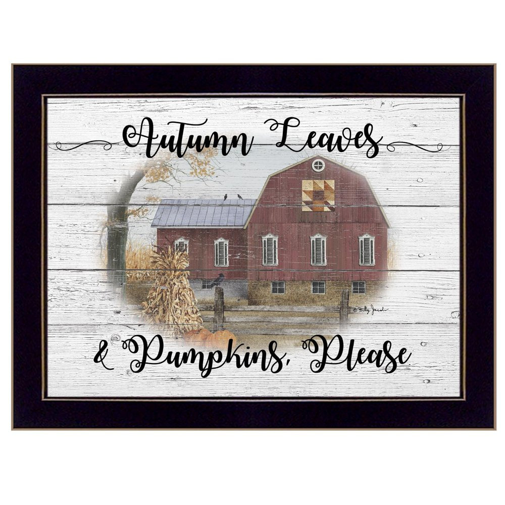 Autumn Leaves 1 Black Framed Print Wall Art HomeRoots