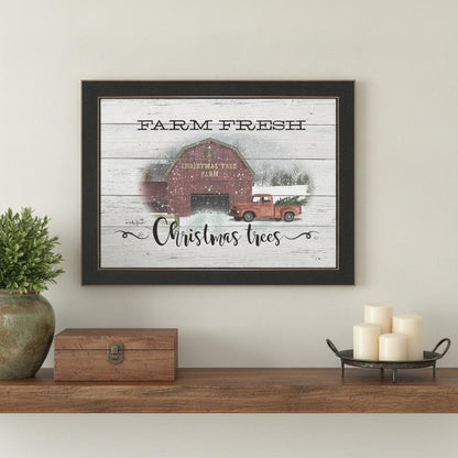 Farm Fresh Christmas Trees 1 Black Framed Print Wall Art HomeRoots