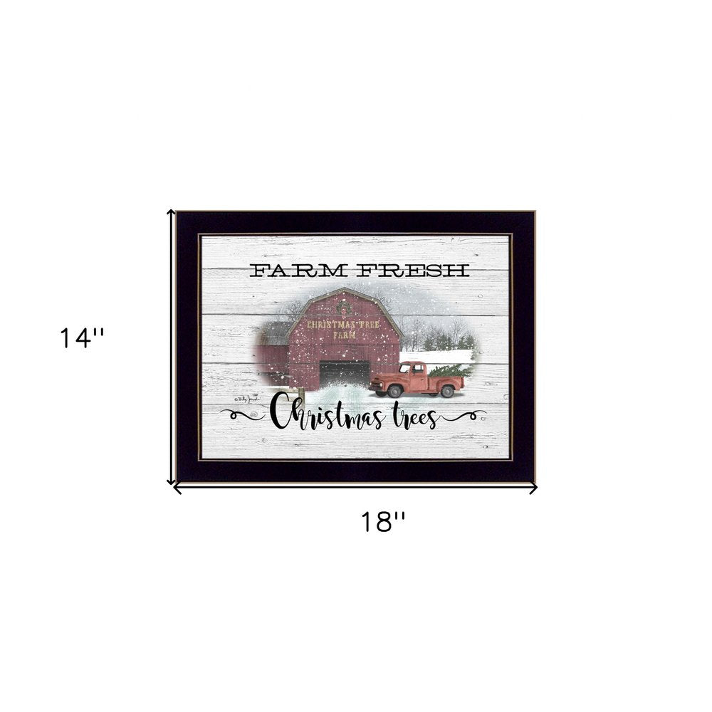 Farm Fresh Christmas Trees 1 Black Framed Print Wall Art HomeRoots