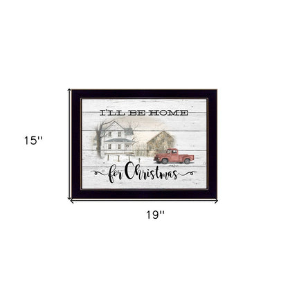 Ill be home for Christmas 1 Black Framed Print Wall Art HomeRoots