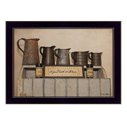A Friend Loveth at All Time 1 Black Framed Print Wall Art HomeRoots