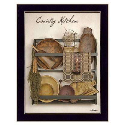 Country Kitchen 8 Black Framed Print Kitchen Wall Art HomeRoots