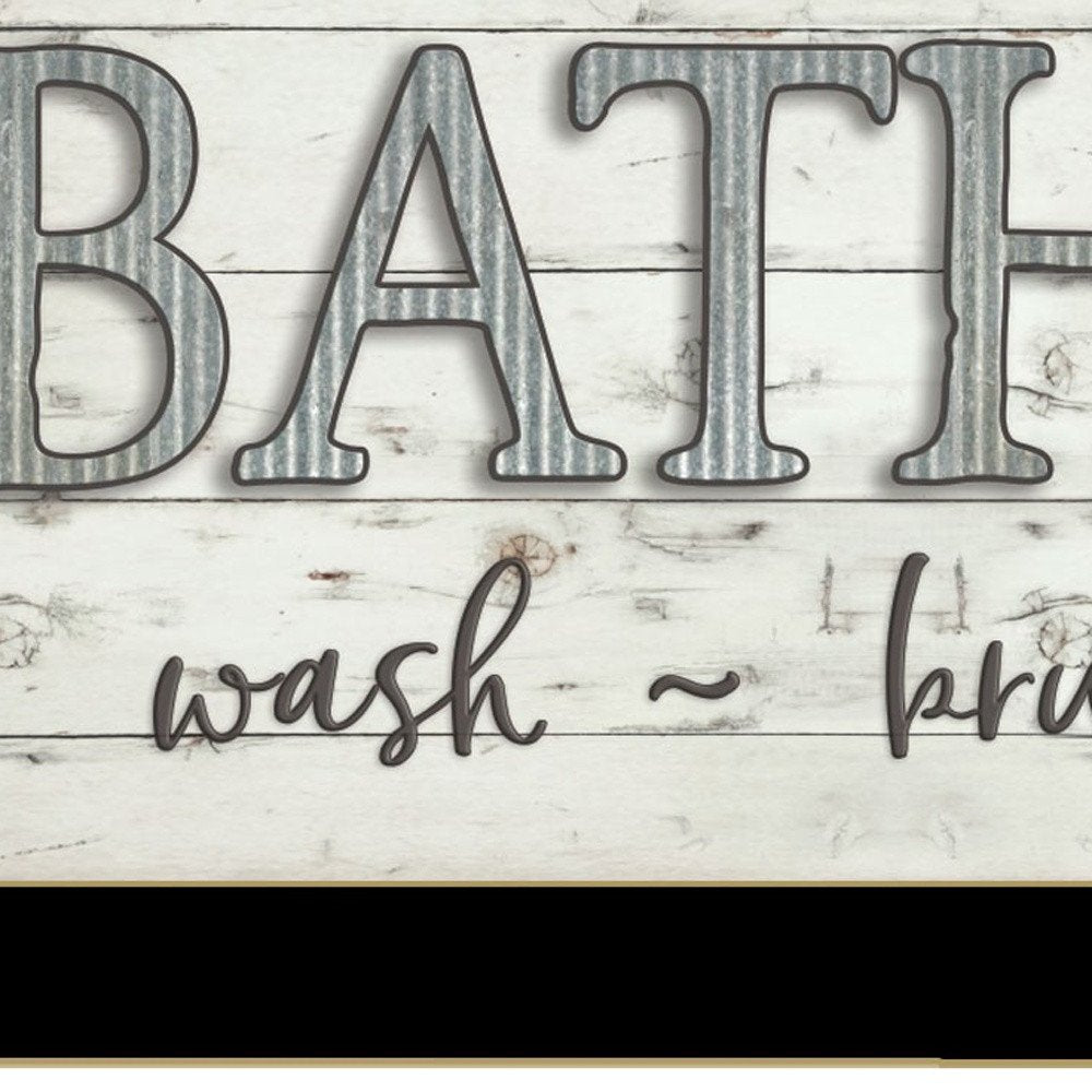 Bath Rules 3 Black Framed Print Bathroom Wall Art — view 3