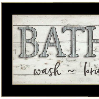 Bath Rules 3 Black Framed Print Bathroom Wall Art HomeRoots