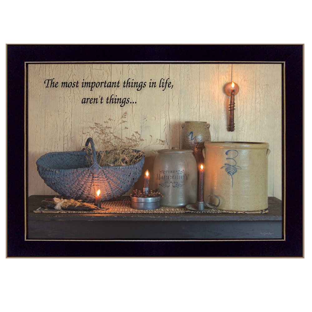 The Most Important Things 1 Black Framed Print Wall Art — view 1