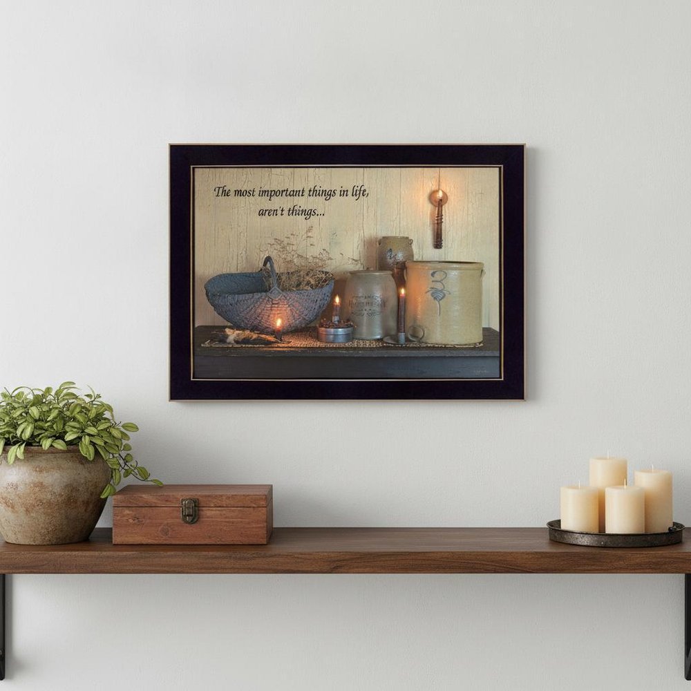 The Most Important Things 1 Black Framed Print Wall Art — view 4
