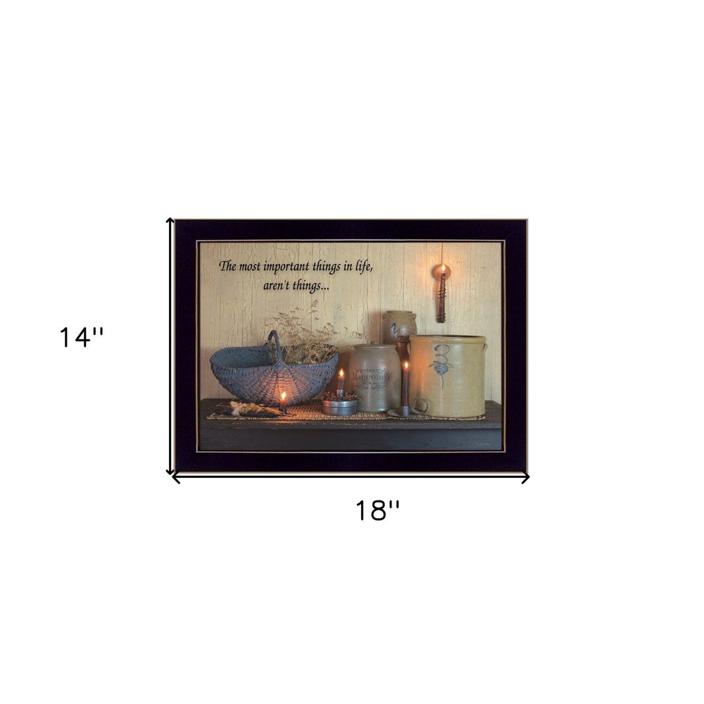 The Most Important Things 1 Black Framed Print Wall Art HomeRoots