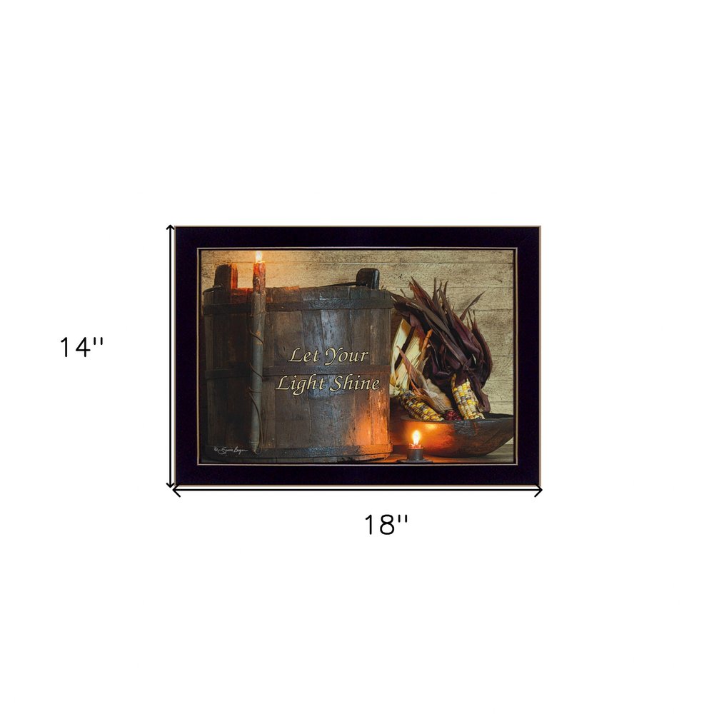 Indian Corn 1 Black Framed Print Wall Art — view 3