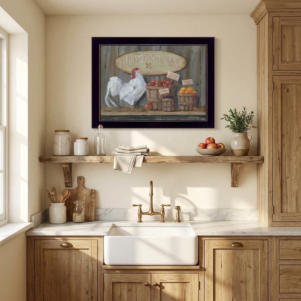 Home Grown 1 Black Framed Print Wall Art HomeRoots