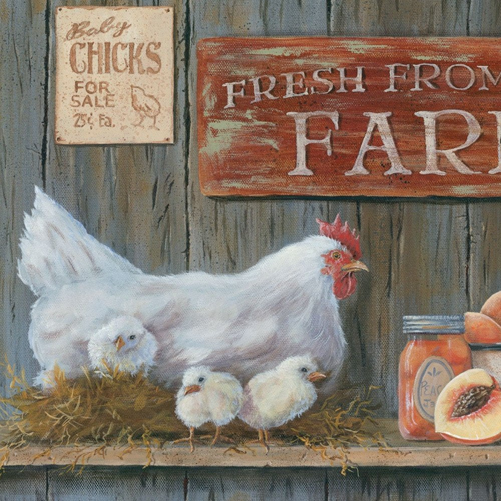 Fresh from the Farm 1 Black Framed Print Wall Art — view 3