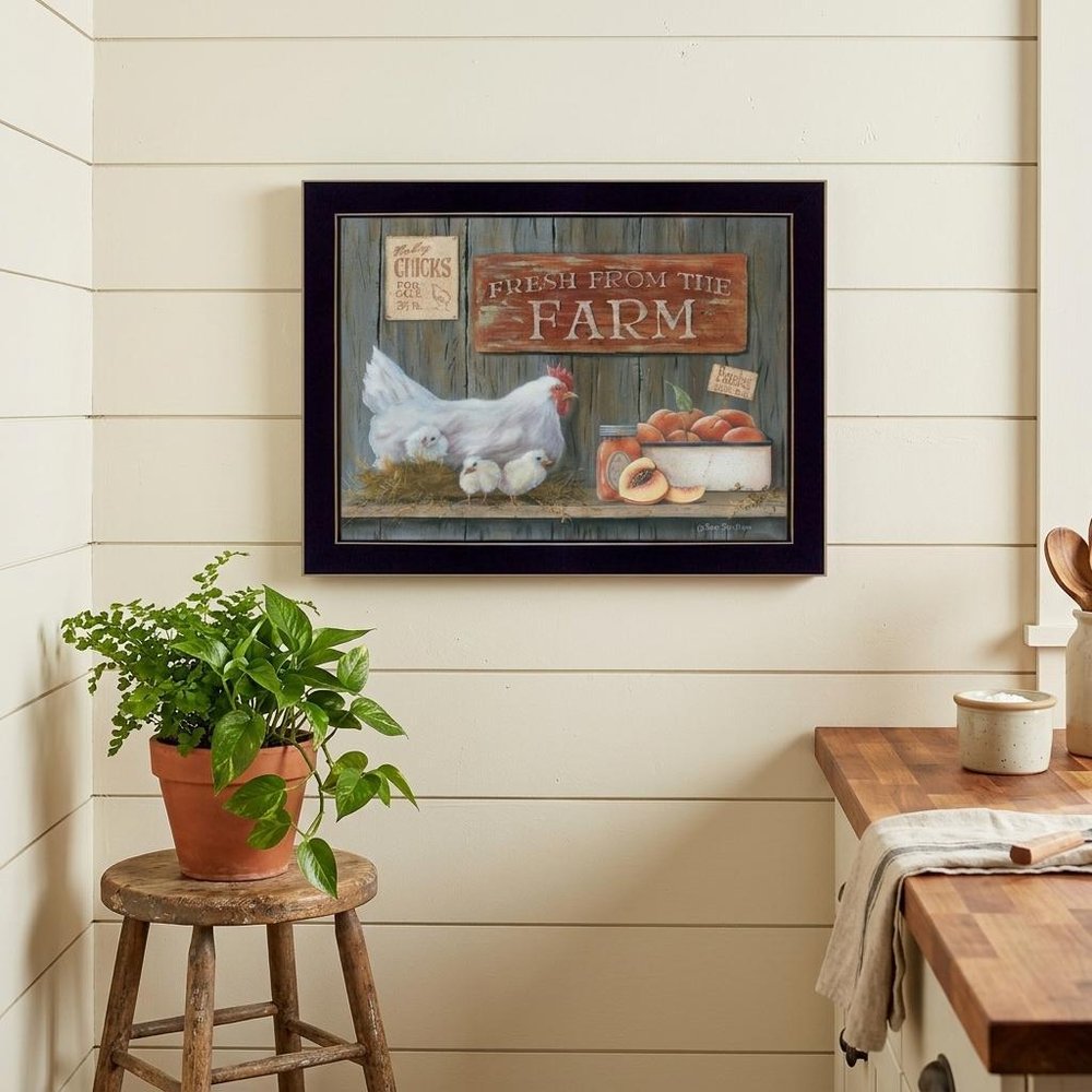 Fresh from the Farm 1 Black Framed Print Wall Art — view 5