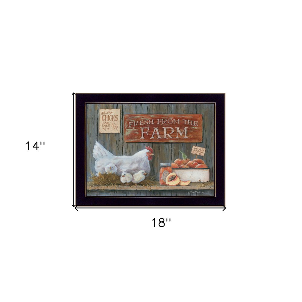 Fresh from the Farm 1 Black Framed Print Wall Art — view 4