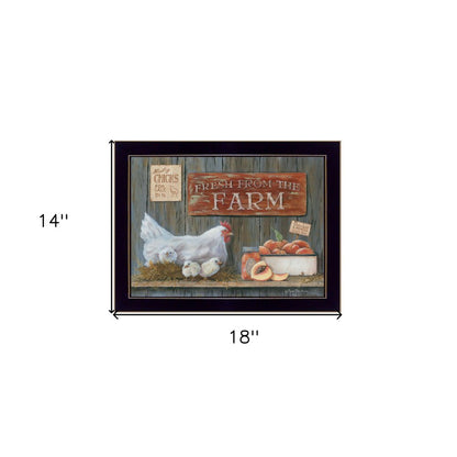 Fresh from the Farm 1 Black Framed Print Wall Art HomeRoots