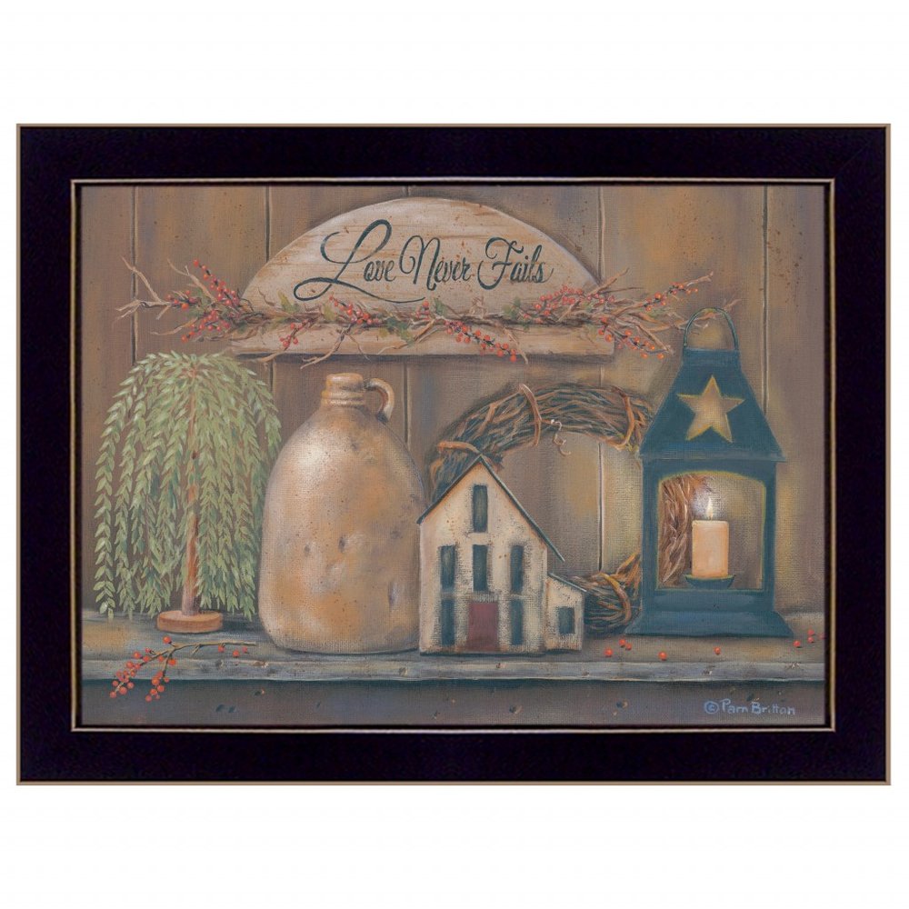 Love Never Fails 4 Black Framed Print Wall Art HomeRoots