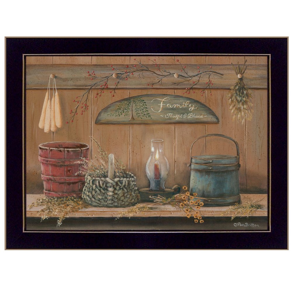 Treasures on the Shelf I 1 Black Framed Print Wall Art HomeRoots