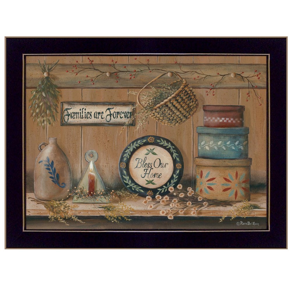 Treasures on the Shelf II 1 Black Framed Print Wall Art HomeRoots