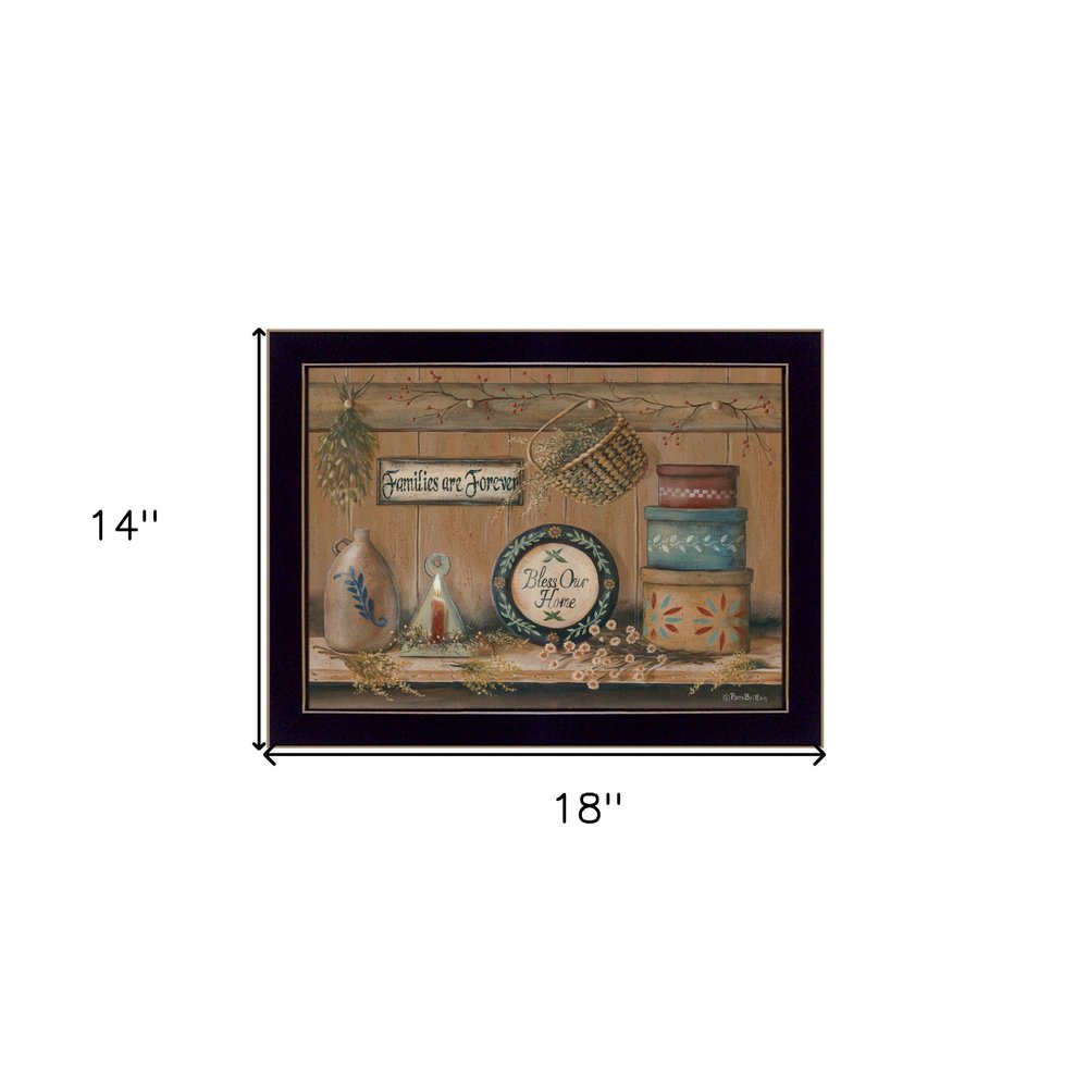 Treasures on the Shelf II 1 Black Framed Print Wall Art HomeRoots