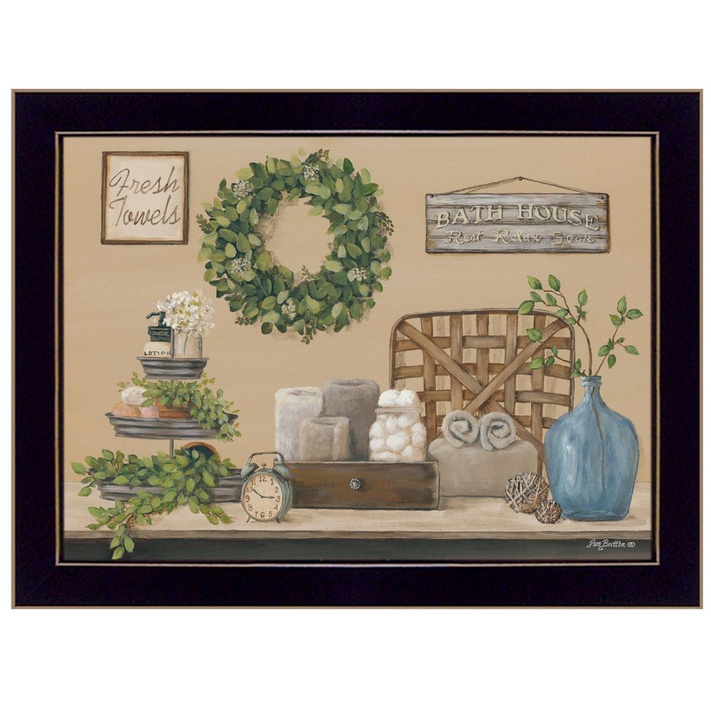 Farmhouse Bath I 1 Black Framed Print Bathroom Wall Art — view 1