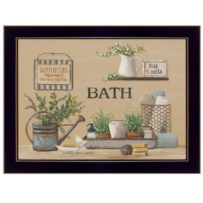 Farmhouse Bath Black Framed Print Bathroom Wall Art HomeRoots