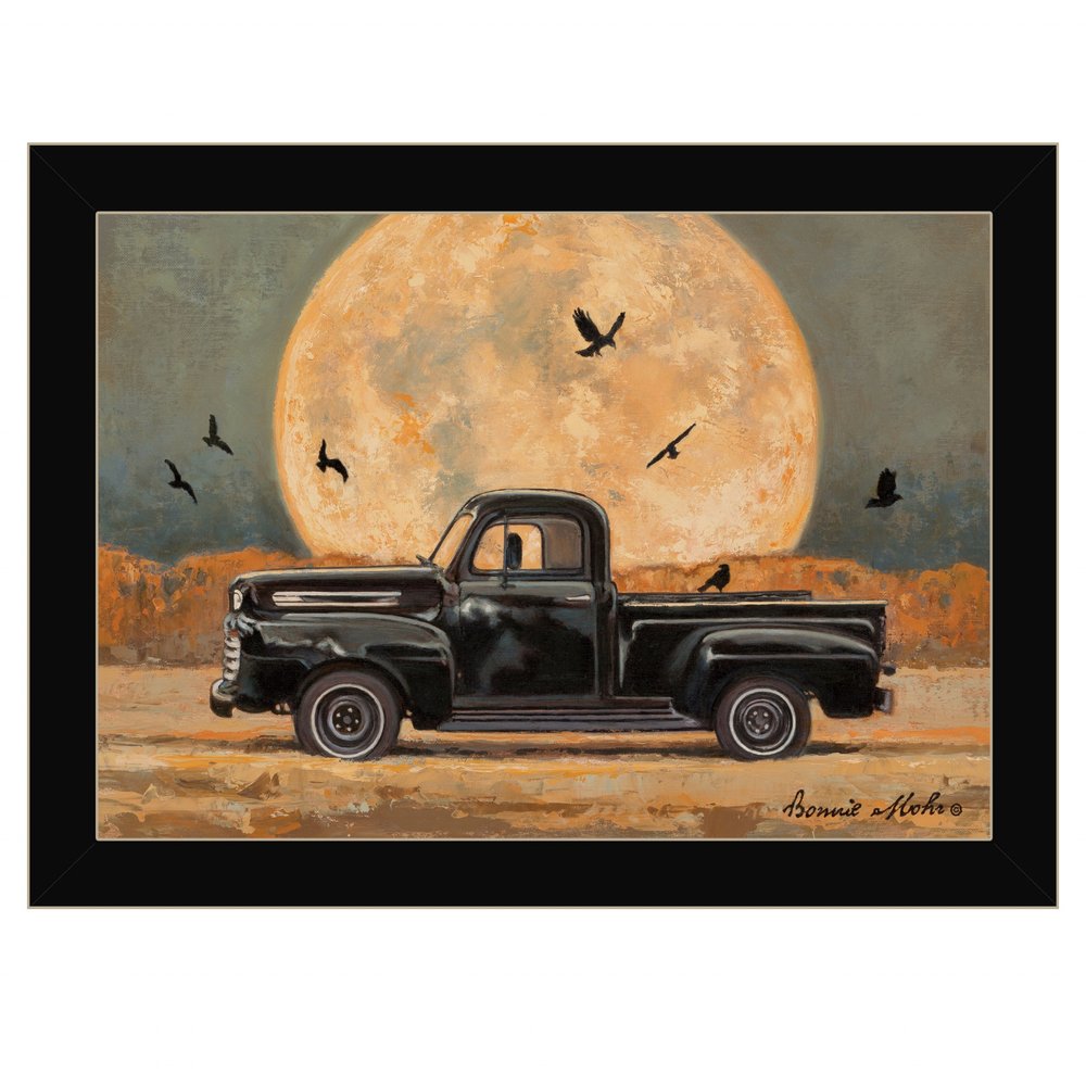 Harvest Moon 1 Black Framed Print Kitchen Wall Art HomeRoots