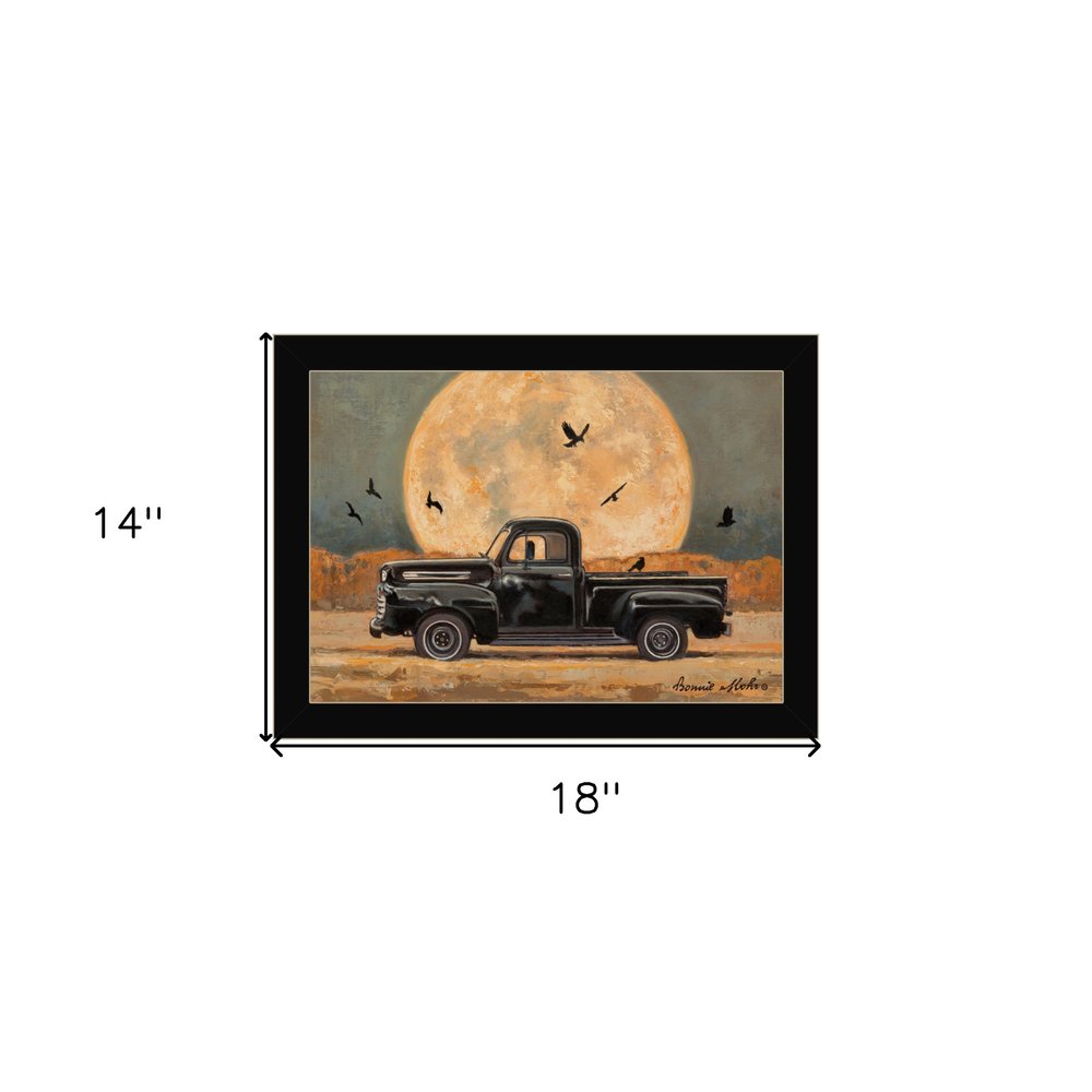 Harvest Moon 1 Black Framed Print Kitchen Wall Art — view 4
