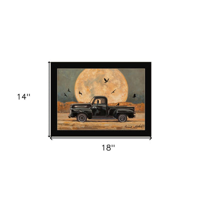 Harvest Moon 1 Black Framed Print Kitchen Wall Art HomeRoots