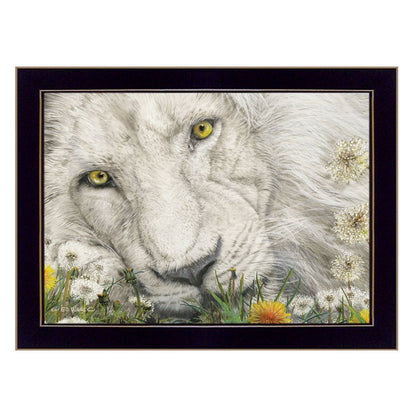 Dandy Lion 1 Black Framed Print Wall Art HomeRoots