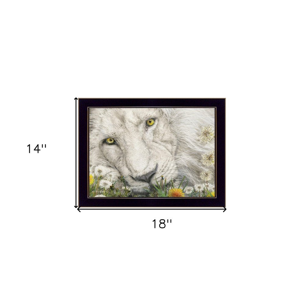 Dandy Lion 1 Black Framed Print Wall Art HomeRoots
