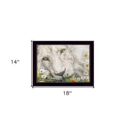 Dandy Lion 1 Black Framed Print Wall Art HomeRoots