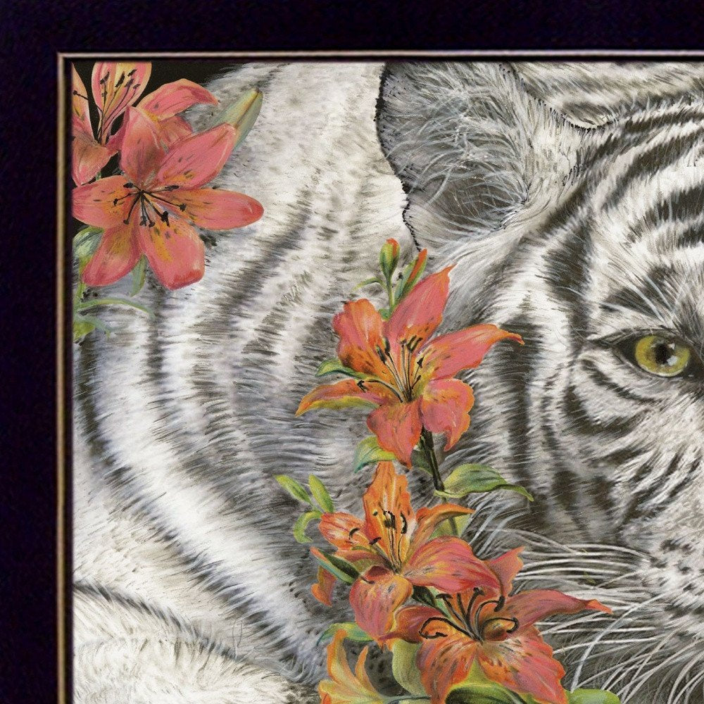 Tiger Lily 1 Black Framed Print Wall Art HomeRoots