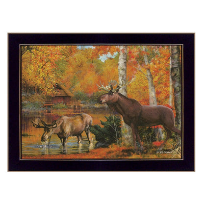 Peaceful Retreat 1 Black Framed Print Wall Art HomeRoots