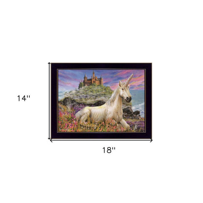 Royal Unicorn 1 Black Framed Print Wall Art HomeRoots