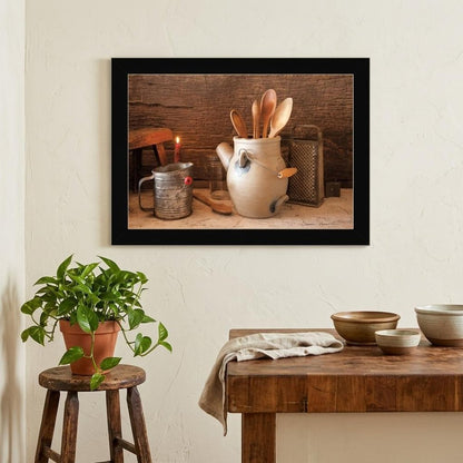 Grandmas Kitchen Tools 1 Black Framed Print Kitchen Wall Art HomeRoots