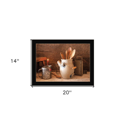 Grandmas Kitchen Tools 1 Black Framed Print Kitchen Wall Art HomeRoots