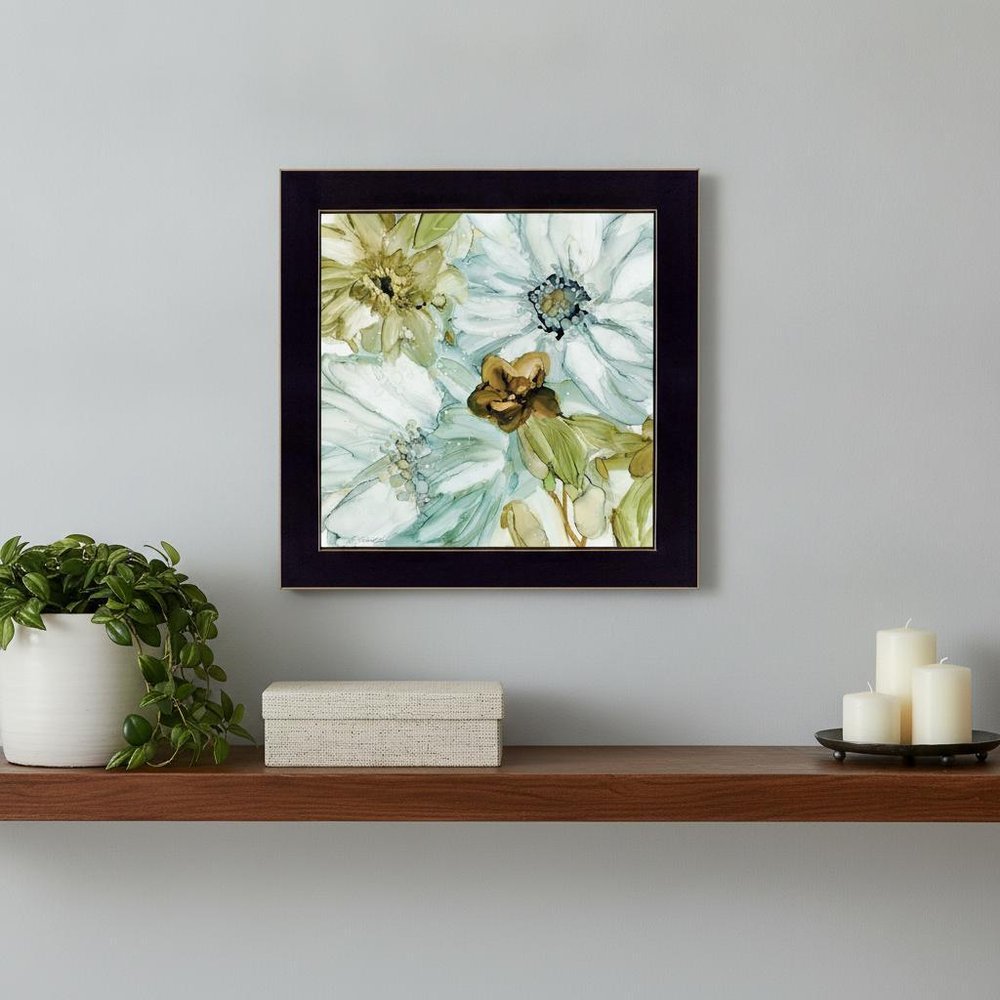 Sea glass Garden I 1 Black Framed Print Wall Art — view 6