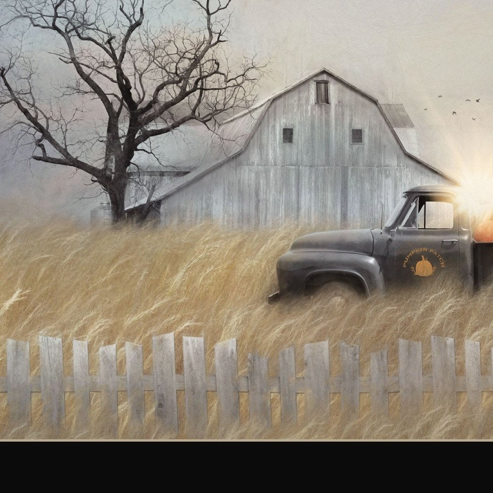 Fall Pumpkin Harvest Black Framed Print Wall Art — view 3