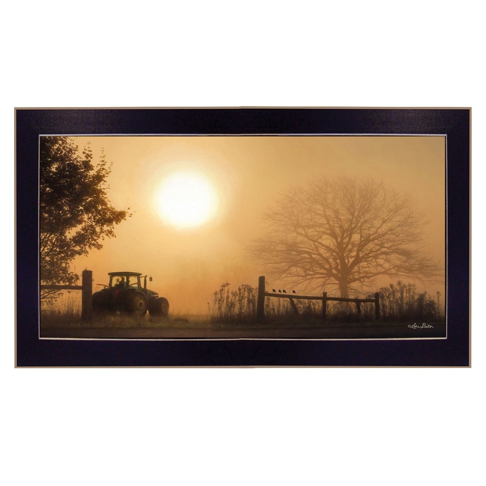 Start Your Engines 1 Black Framed Print Wall Art — view 1